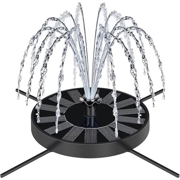 Solar Fountain Pump with Adjustable Nozzles