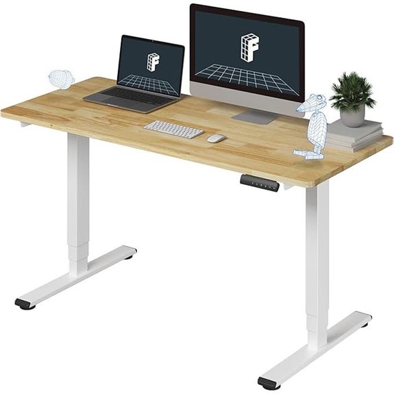 FlexiSpot E6 Solid Wood Electric Standing Desk