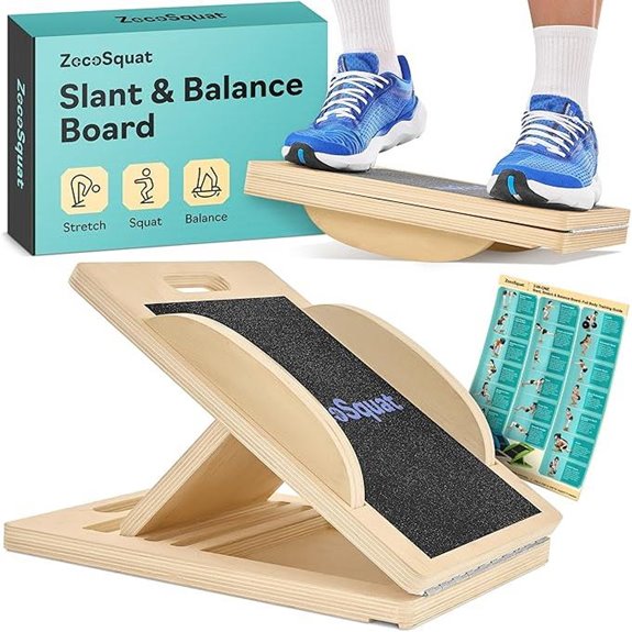 Slant Board with 6 Incline Angles for Stretching