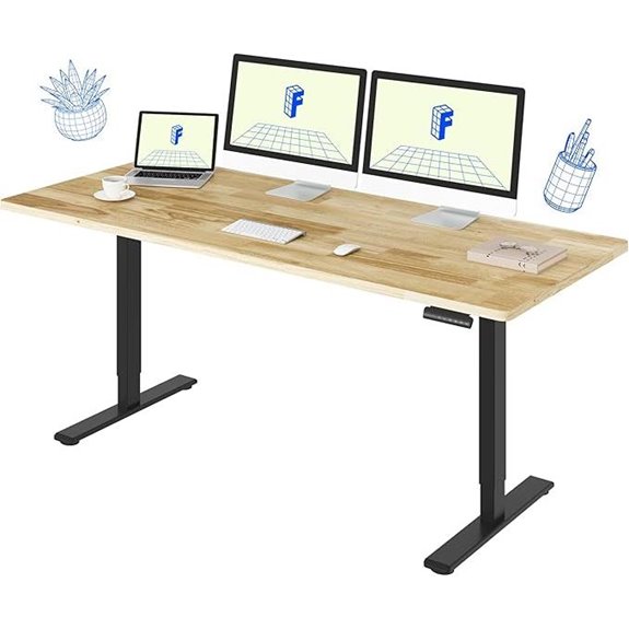 FLEXISPOT E3 Adjustable Wooden Standing Desk