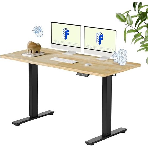 FLEXISPOT EN1 Adjustable Wooden Standing Desk (55x24)