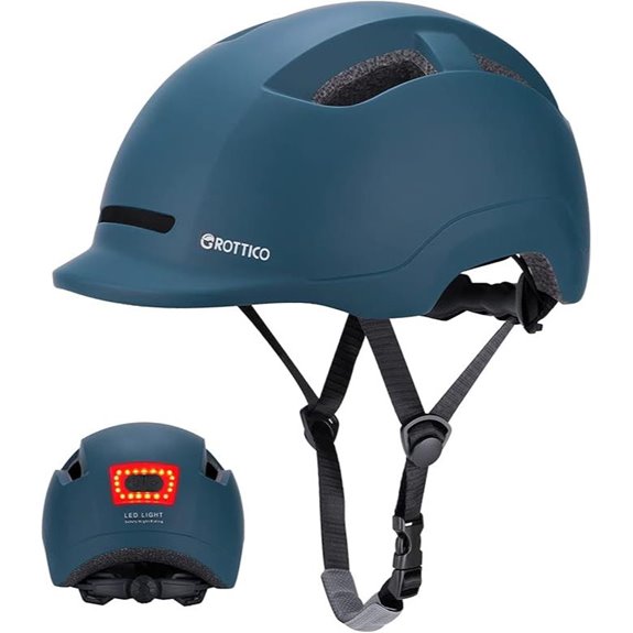 Adult Bike Helmet with Light and Certifications
