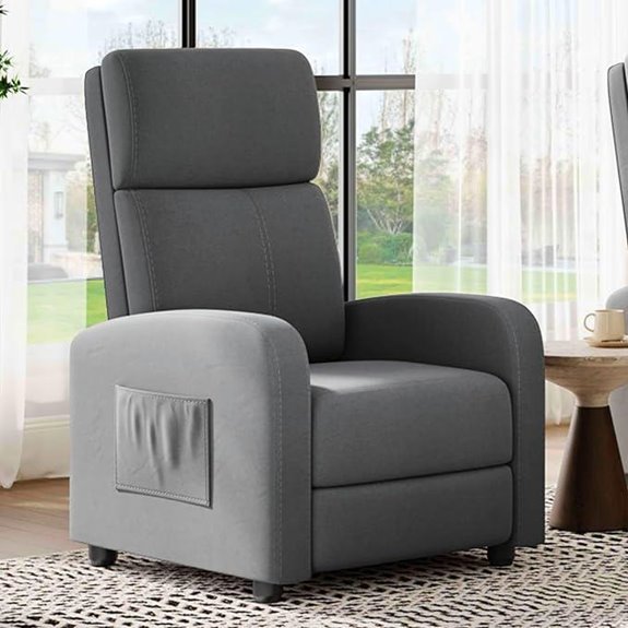 Garvee Recliner Chair for Adults with Side Pocket