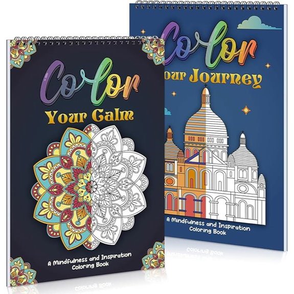 Adult Mandala Coloring Book Set for Relaxation