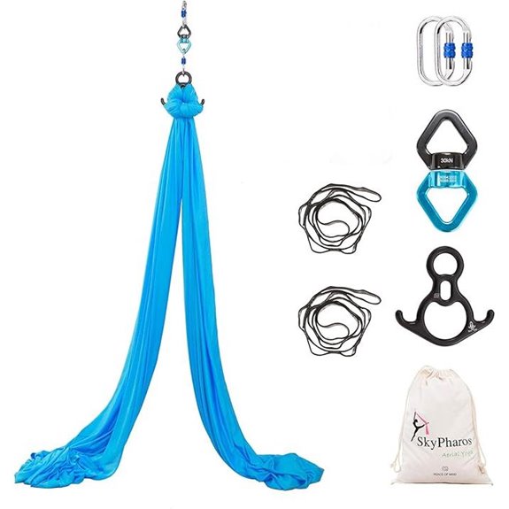 Aerial Silks Yoga Swing Set with Hardware