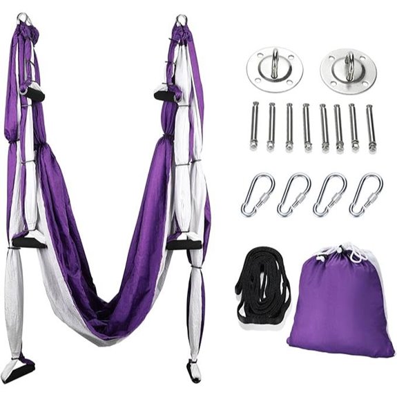 ZELUS Aerial Yoga Swing Hammock Kit with Mount