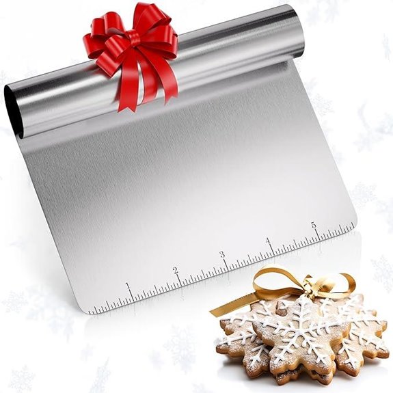 Multipurpose Kitchen Bench Scraper with Measuring Scale