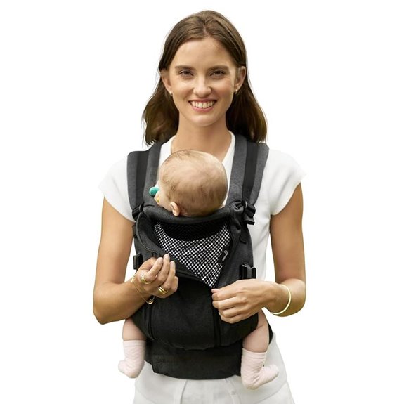 GROWNSY All-Season Baby Carrier with Mesh Panel