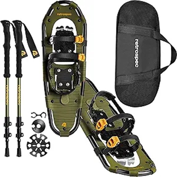 Retrospec Snowshoes & Poles Bundle for All Terrain