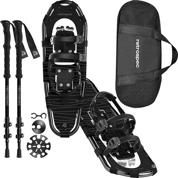 Retrospec Snowshoes & Poles Bundle for All Terrain