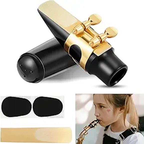 Alto Saxophone Mouthpiece Kit with Reeds and Accessories