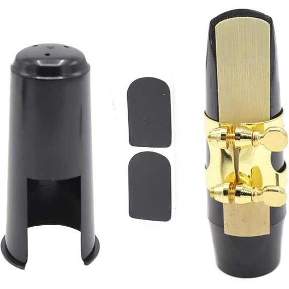Alto Saxophone Mouthpiece Set with Ligature and Pads