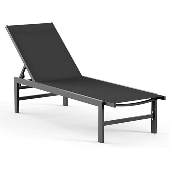 Outdoor Aluminum Lounge Chairs with Recliner