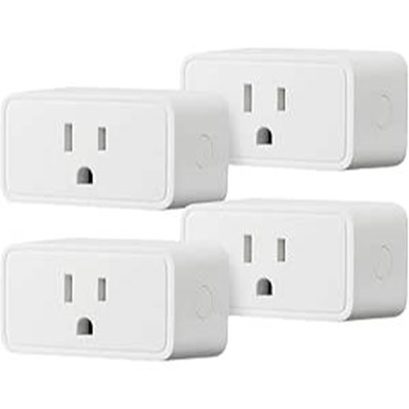 Amazon Basics Smart Plug 4-Pack with Alexa Compatibility