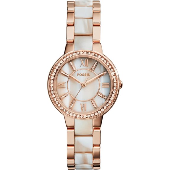 Fossil Women's Virginia Quartz Stainless Steel Three-Hand Watch