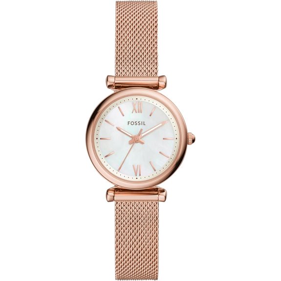 Fossil Women's Carlie Quartz Stainless Steel Three-Hand Watch
