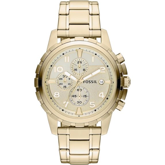 Fossil Men's Dean Quartz Stainless Steel Chronograph Watch