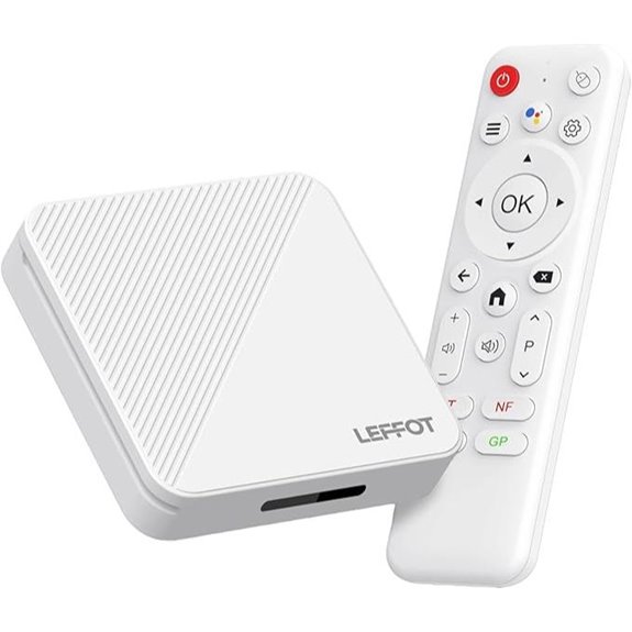 LEFFOT Android 14.0 4K TV Box with WiFi 6