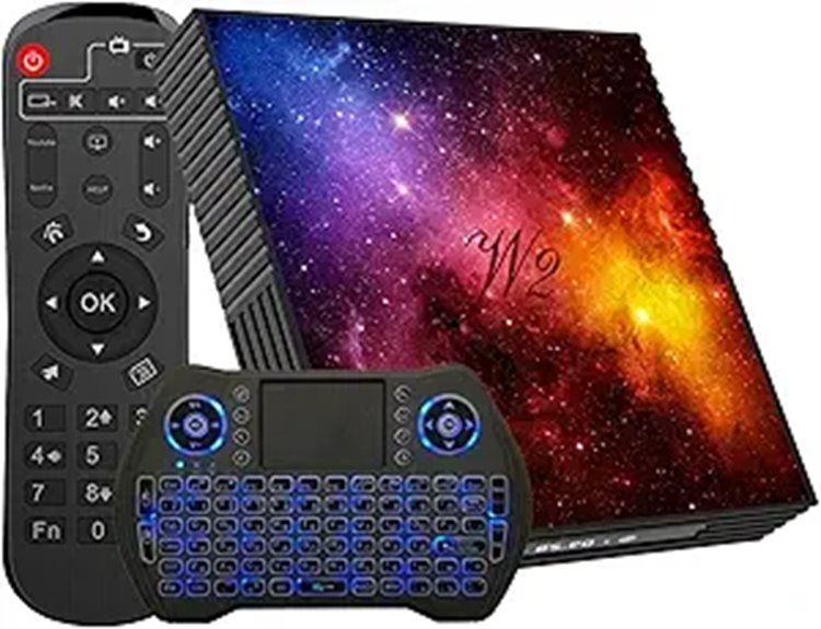 Android 12 TV Box 4GB RAM Dual WiFi Mini Keyboard