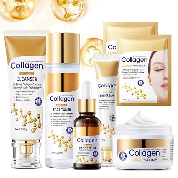Collagen Skincare Set for Anti-Aging and Hydration