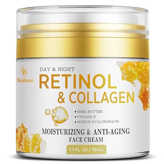 Retinol Face Cream with Collagen and Hyaluronic Acid