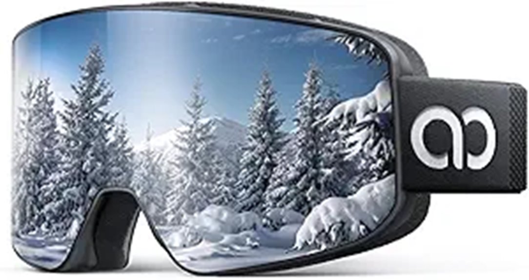 Lamicall Ski Goggles with Anti-Fog & UV Protection