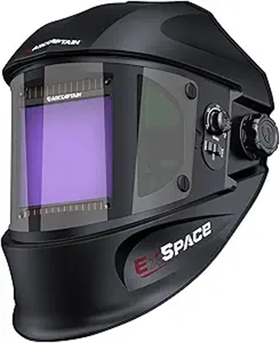 ARCCAPTAIN Auto Darkening Welding Helmet with Large View