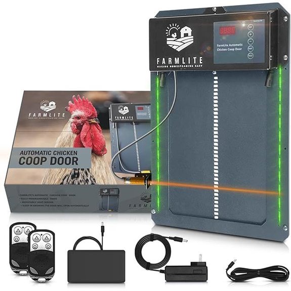 FarmLite Automatic Chicken Coop Door Opener with Timer