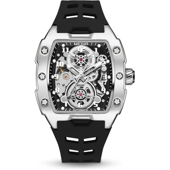 MEGIR Automatic Men’s Watch with Silicone Band