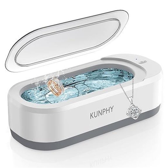 KUNPHY Ultrasonic Jewelry Cleaner with One-Touch Operation