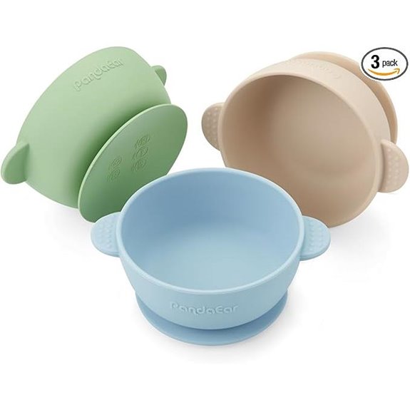 PandaEar Baby Bowls with Suction (3-Pack)