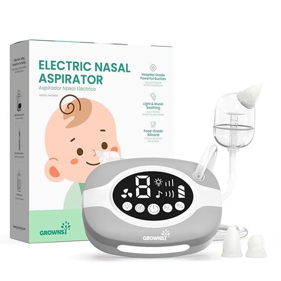 GROWNSY Baby Nasal Aspirator with Light & Suction