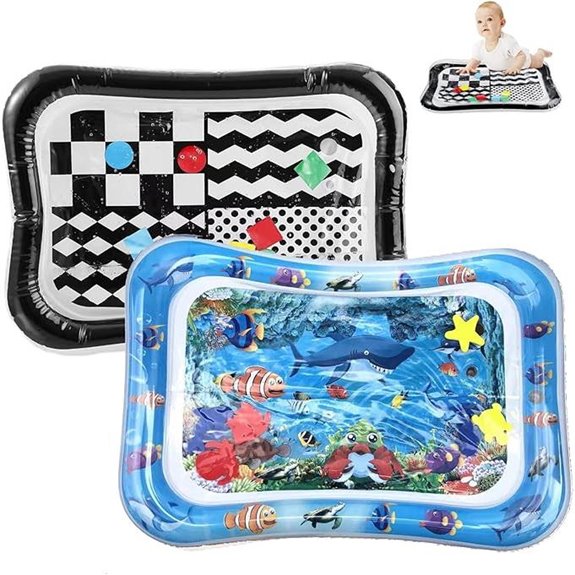 PandaEar Water Play Mat for Babies (2 Pack)