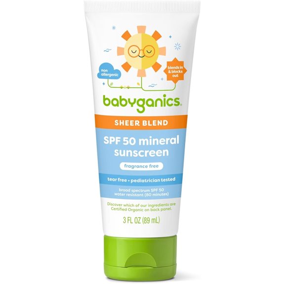 Babyganics SPF 50 Mineral Sunscreen Lotion (3 oz)