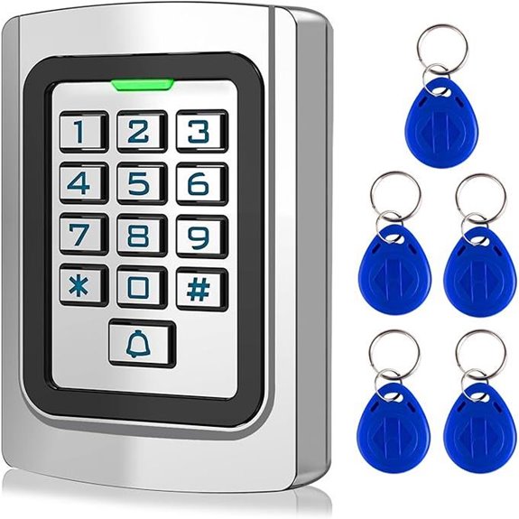 Access Control Keypad with Backlight and Waterproofing