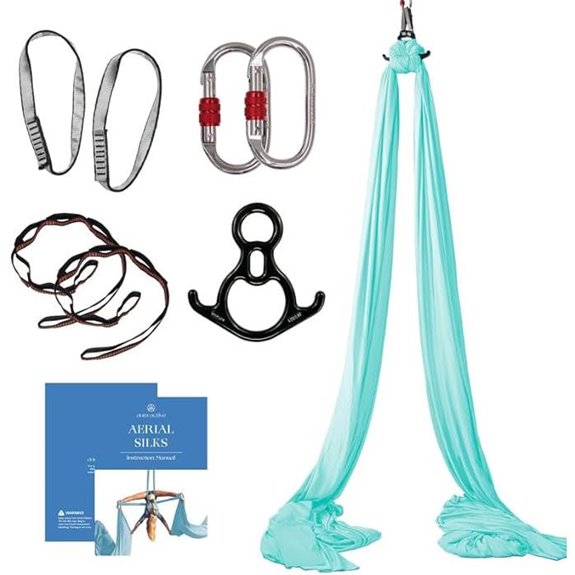 Aerial Silks Starter Kit with Hardware and Guide