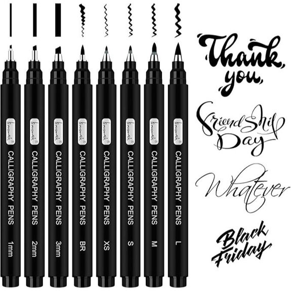 Calligraphy Pen Set for Beginners 8 Sizes