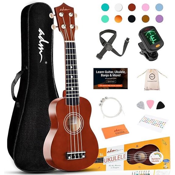 ADM Beginner Hawaiian Ukulele Kit with Accessories