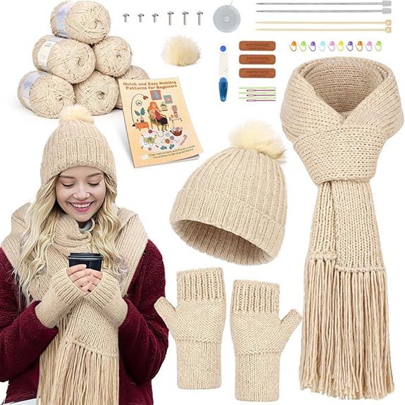 Katech Beginner Knitting Kit with Instructions