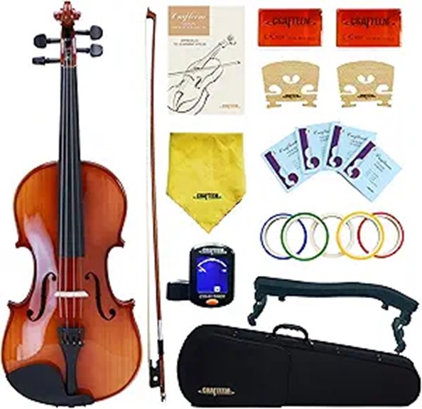 Spruce & Maple Full-Size Beginner Violin Outfit
