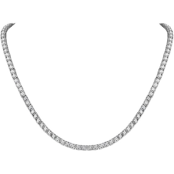 Belacqua 2 Carat Lab Grown Diamond Necklace Sterling Silver