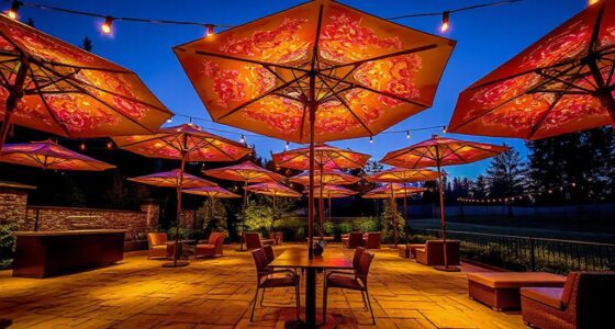 best patio umbrella lights
