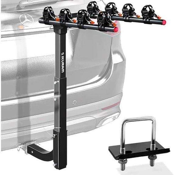 IKURAM R 4 Bike Rack with Hitch Mount