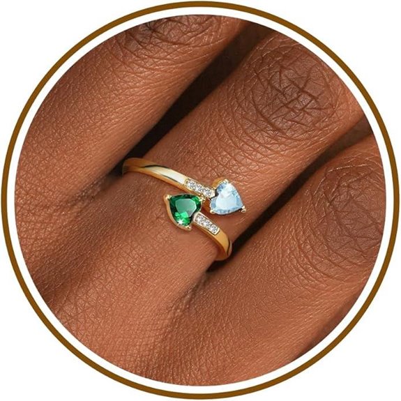 Birthstone Promise Rings for Women and Teens