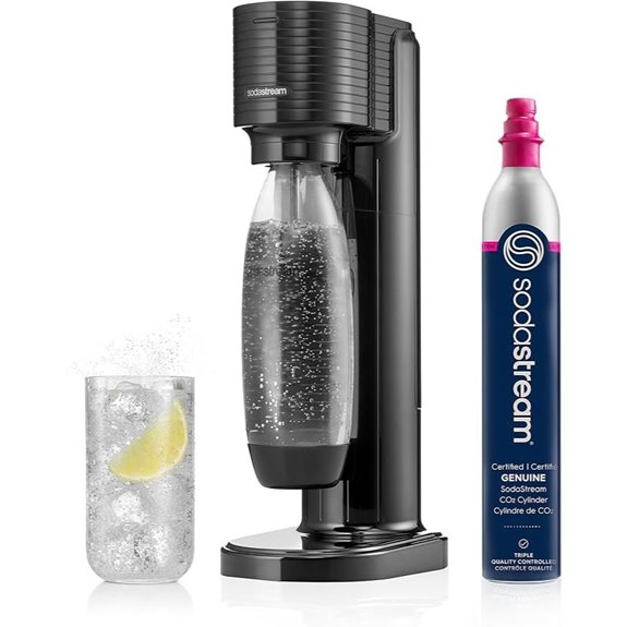 SodaStream Gaia Sparkling Water Maker Black