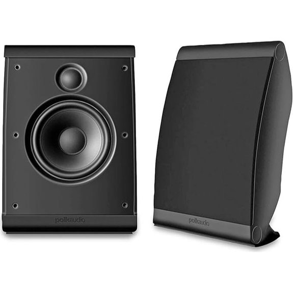 Polk OWM3 Wall & Bookshelf Speakers (Black Pair)