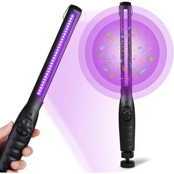Portable UV Light Sanitizer Wand (Black)