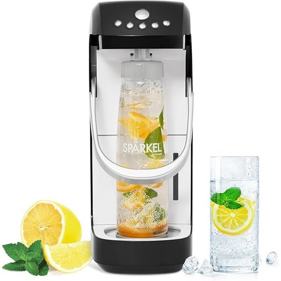 Spärkel Beverage System Black Sparkling Water Maker
