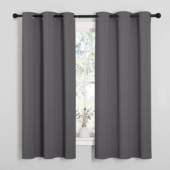 NICETOWN Blackout Thermal Insulated Bedroom Curtains (2 Panels)