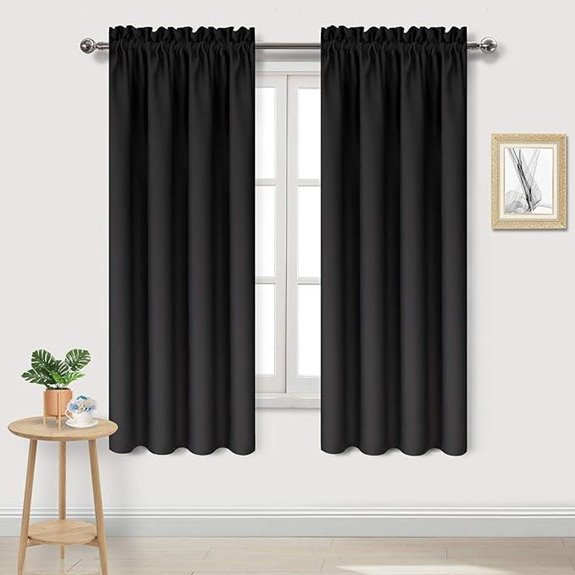 DWCN Blackout Thermal Insulated Curtain Panels (2 Pack)